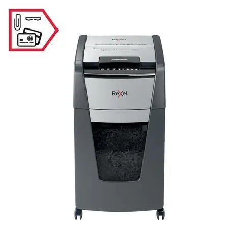 Speciální Cena Skartovací stroj "Optimum AutoFeed+ 225 Pro P4", křížový řez, 225 listů, REXEL OFERTA office vše pro kancelář