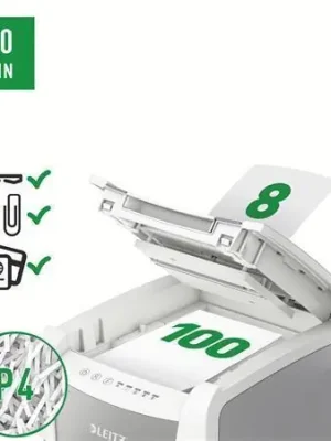 Skartovačka "IQ AutoFeed SmalOffice 100 P4 Pro", 100 listů, křížový řez, LEITZ, 80110000 OFERTA office vše pro kancelář Značkový
