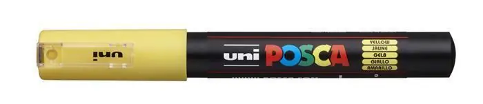 Nejlepší Volba Akrylový popisovač "Posca PC-1M", žlutá, 0,7 - 1,0 mm, UNI OFERTA office vše pro kancelář
