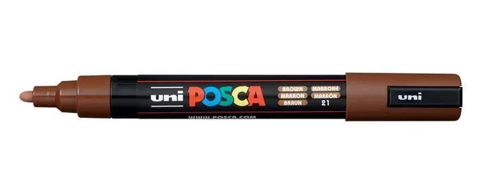 Výprodej Akrylový popisovač "Posca PC-3M", hnědá, 0,9-1,3 mm, UNI OFERTA office vše pro kancelář