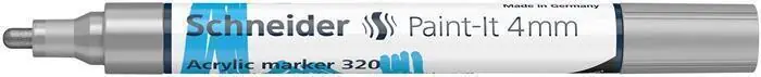 120254 Akrylový popisovač "Paint-It 320", stříbrná, 4 mm, SCHNEIDER OFERTA office vše pro kancelář Ověřený