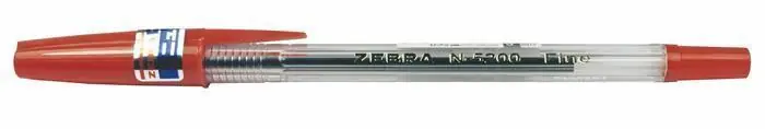 20113 Kuličkové pero "N-5200", červená, 0,24 mm, s víčkem, ZEBRA OFERTA office vše pro kancelář Akční Nabídka