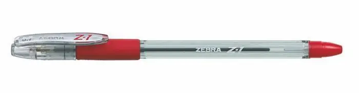24163 Kuličkové pero "Z-1", červená, 0,24 mm, s víčkem, ZEBRA OFERTA office vše pro kancelář Sezónní Sleva