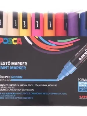 Časově Omezené Akrylový popisovač "Posca PC-5M", sada, 16 barev, 1,8-2,5 mm, UNI 2UPC5M16DB OFERTA office vše pro kancelář