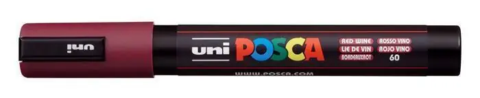 Akrylový popisovač "Posca PC-5M", vínově červená, 1,8-2,5 mm, UNI 2UPC5MFP OFERTA office vše pro kancelář Akční Cena