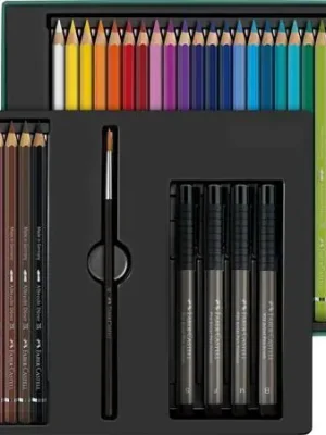 Akvarelové pastelky "Albrecht Dürer & Pitt Artist Pen", 32 barev, 37 ks, sada, FABER-CASTELL 217553 OFERTA office vše pro kancelář Bezpečná Platba
