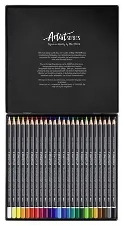 Aktuální Akvarelové pastelky "Mars Lumograph 104", 24 barev, šestihranné, kovová krabička, STAEDTLER 104 M24 OFERTA office vše pro kancelář