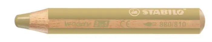 Finální Výprodej Barevná pastelka "Woody", zlatá, 3v1 – pastelka, vodovka, voskovka, STABILO OFERTA office vše pro kancelář