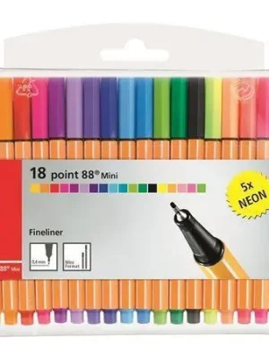 Autentický Fix - sada "Point 88 Mini Neon", 0,4 mm, STABILO , 18 různých barev OFERTA office vše pro kancelář