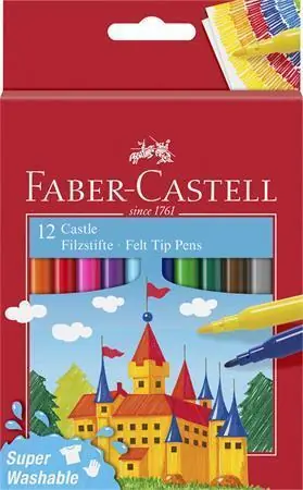 Fixy, 12 barev, FABER-CASTELL 554201 OFERTA office vše pro kancelář Bezpečná Platba