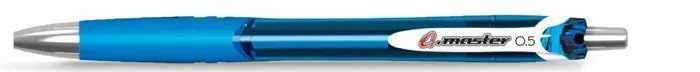 Gelové pero "G.master", modrá, 0,5 mm, stiskací mechanismus, FLEXOFFICE OFERTA office vše pro kancelář Nová Kolekce