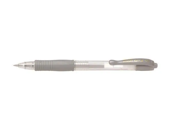 Gelové pero "G-2 Metallic", stříbrná, 0,32 mm, stiskací mechanismus, PILOT OFERTA office vše pro kancelář Levný