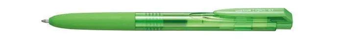 Gelové pero "UMN-155N", limetková, 0,35 mm, stiskací mechanismus, UNI OFERTA office vše pro kancelář Sleva