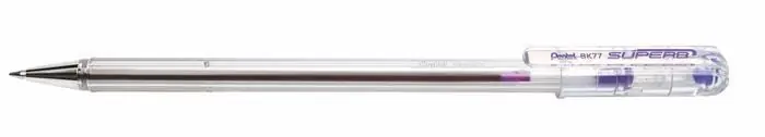 Dokud Zásoby Vydrží Kuličkové pero "BK77", fialová, 0,35 mm, s víčkem, PENTEL BK77-V OFERTA office vše pro kancelář