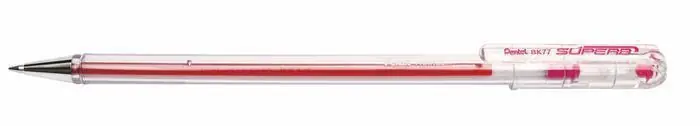 Kuličkové pero "BK77", růžová, 0,35 mm, s víčkem, PENTEL BK77-P OFERTA office vše pro kancelář Tovární Cena