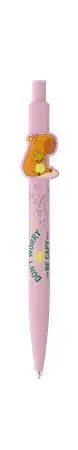 Dokud Zásoby Vydrží Kuličkové pero "Capybara", modrá, 0,8 mm, stiskací mechanismus, pastelově růžové tělo,ICO 9010198002 OFERTA office vše pro kancelář