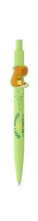 Sezónní Sleva Kuličkové pero "Capybara", modrá, 0,8 mm, stiskací mechanismus, pastelově zelené tělo,ICO 9010198001 OFERTA office vše pro kancelář