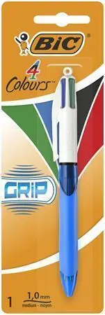 Oblíbený Kuličkové pero "4 Colours Originals Grip", čtyři barvy, 0,32 mm, zatahovací, blistr, BIC 8871292 OFERTA office vše pro kancelář