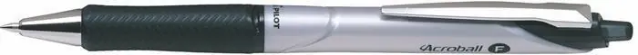 Kuličkové pero "Acroball", černá, 0,25 mm, kovový klip, PILOT OFERTA office vše pro kancelář Zlevněný