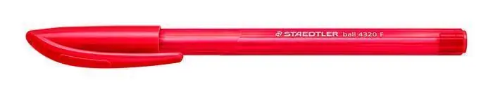 Ověřený Kuličkové pero "Ball", červená, 0,3 mm, s uzávěrem, STAEDTLER OFERTA office vše pro kancelář