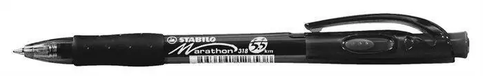 Kuličkové pero "Marathon", černá, 0,4mm, stiskací mechanismus, STABILO OFERTA office vše pro kancelář Víkendová Akce