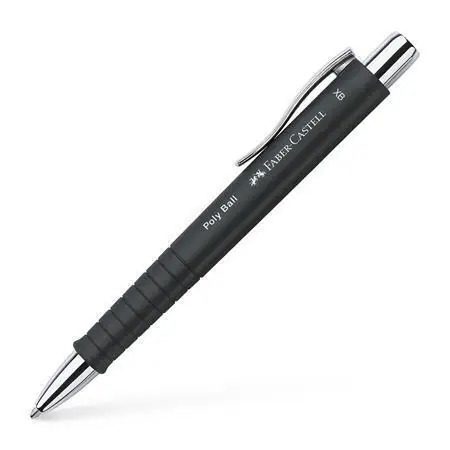 Originální Kuličkové pero "Poly Ball", růžová, 0,5 mm, stiskací mechanismus, FABER-CASTELL OFERTA office vše pro kancelář
