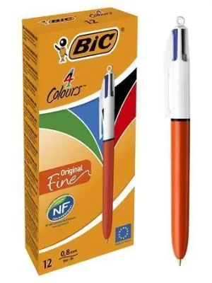 Kuličkové pero "4 Colours Original", čtyři barvy, 0,32 mm, zatahovací, BIC 982867 OFERTA office vše pro kancelář Nová Kolekce