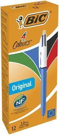 Kuličkové pero "4 Colours Original", čtyři barvy, 0,32 mm, zatahovací, BIC 982866 OFERTA office vše pro kancelář Speciální Cena