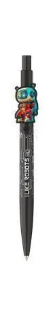 Finální Výprodej Kuličkové pero "Robot", modrá, 0,8 mm, stiskací mechanismus, černé tělo, ICO 9010197002 OFERTA office vše pro kancelář