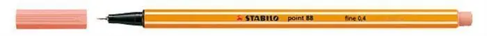Rychlé Dodání Liner "Point 88", broskvová, 0,4mm, STABILO OFERTA office vše pro kancelář