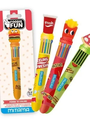 Nejlepší Cena Kuličkové pero 10 barevné "Foodie fun", žlutá, MITAMA 63954-63954 OFERTA office vše pro kancelář