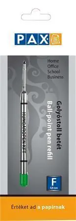 Náplň do kuličkového pera, zelená, 0,8 mm, PAX OFERTA office vše pro kancelář Novinka