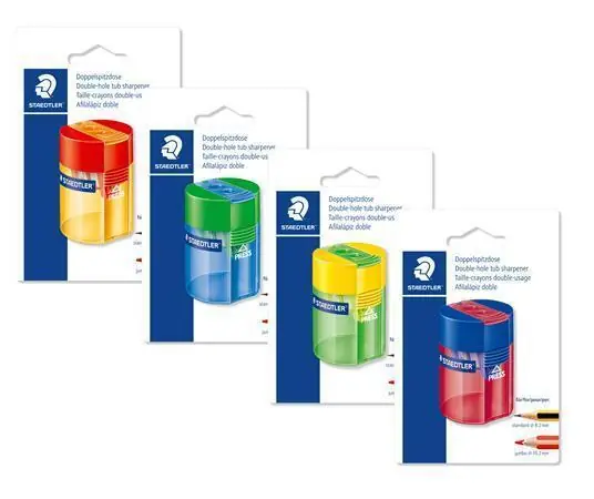Ořezávátko, na 2 tužky, se zásobníkem na odpad, různé barvy, STAEDTLER OFERTA office vše pro kancelář Autentický