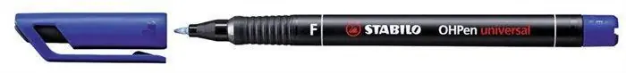 Nízká Cena Permanentní popisovač "OHPen F", modrá, 0,7mm, STABILO OFERTA office vše pro kancelář