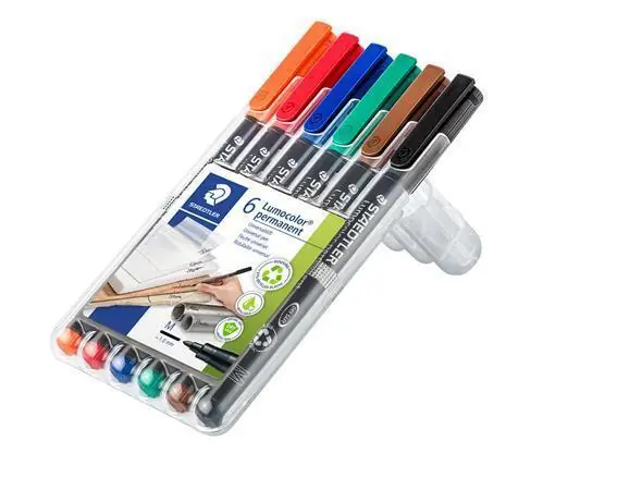 Permanentní popisovač "Lumocolor 317 M", 6 barev, 1mm, OHP, STAEDTLER OFERTA office vše pro kancelář Pouze Dnes