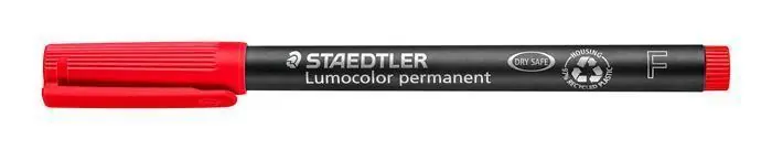 Permanentní popisovač "Lumocolor 318 F", červená, 0,6 mm, OHP, STAEDTLER OFERTA office vše pro kancelář Vrácení Zdarma