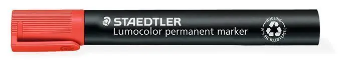 Permanentní popisovač "Lumocolor 352", červená, 2 mm, kuželový hrot, STAEDTLER OFERTA office vše pro kancelář Expresní Doručení