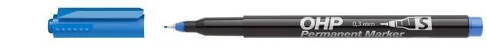 Permanentní popisovač, OHP, S, modrá, 0,3mm, ICO OFERTA office vše pro kancelář Vysoce Kvalitní