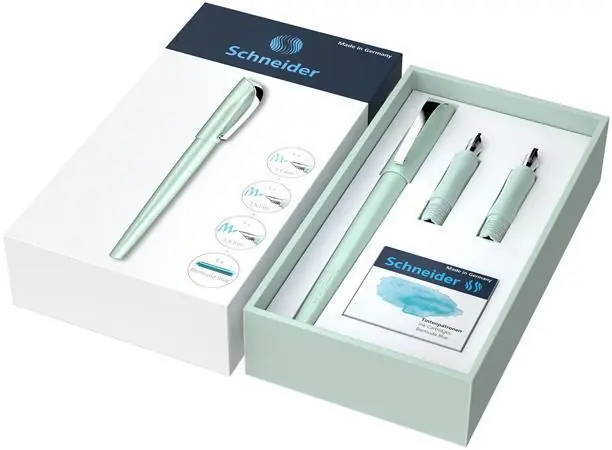 Plnicí pero "Callissima", mátově zelené, dárková sada, 1,1 mm, dárek 1,5 a 1,8 mm hrot SCHNEIDER 14 OFERTA office vše pro kancelář Originální