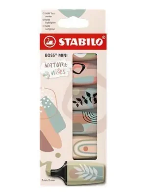 Zvýrazňovač "Boss Mini Nature vibes", 6 barev, sada, 1-4 mm, STABILO 07/06-31 OFERTA office vše pro kancelář Sleva