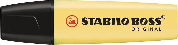 Zvýrazňovač "BOSS original Pastel", 2-5 mm, pastelová žlutá, STABILO OFERTA office vše pro kancelář Cenová Bomba