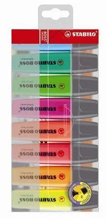 Zvýrazňovač "BOSS original", 8 barvy, 2-5mm, STABILO OFERTA office vše pro kancelář Vrácení Zdarma