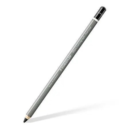 Uhlíková tužka "Mars Lumograph charcoal 100C", S, šestihranná, STAEDTLER 100C-S OFERTA office vše pro kancelář Finální Výprodej