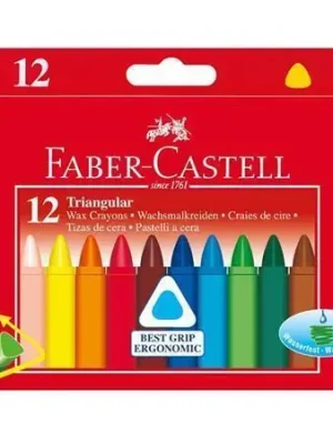 Zlevněný Voskovky, 12 barev, trojhranné, FABER-CASTELL 120010 OFERTA office vše pro kancelář