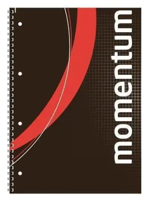 Víkendová Akce Blok na psaní "Momentum", čtverečkovaný, drátěná kroužková vazba, A4, 90 listů, VICTORIA OFERTA office vše pro kancelář