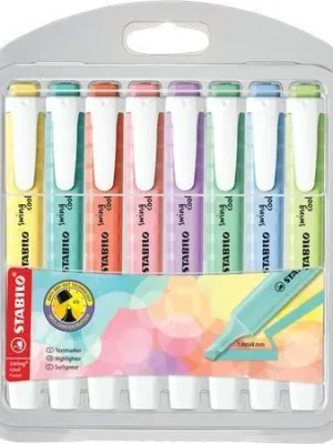 Zvýrazňovače "Swing Cool Pastel", sada, 8 barev, 1-4 mm, STABILO 275/8-08-1 OFERTA office vše pro kancelář Jen Po Omezenou Doba