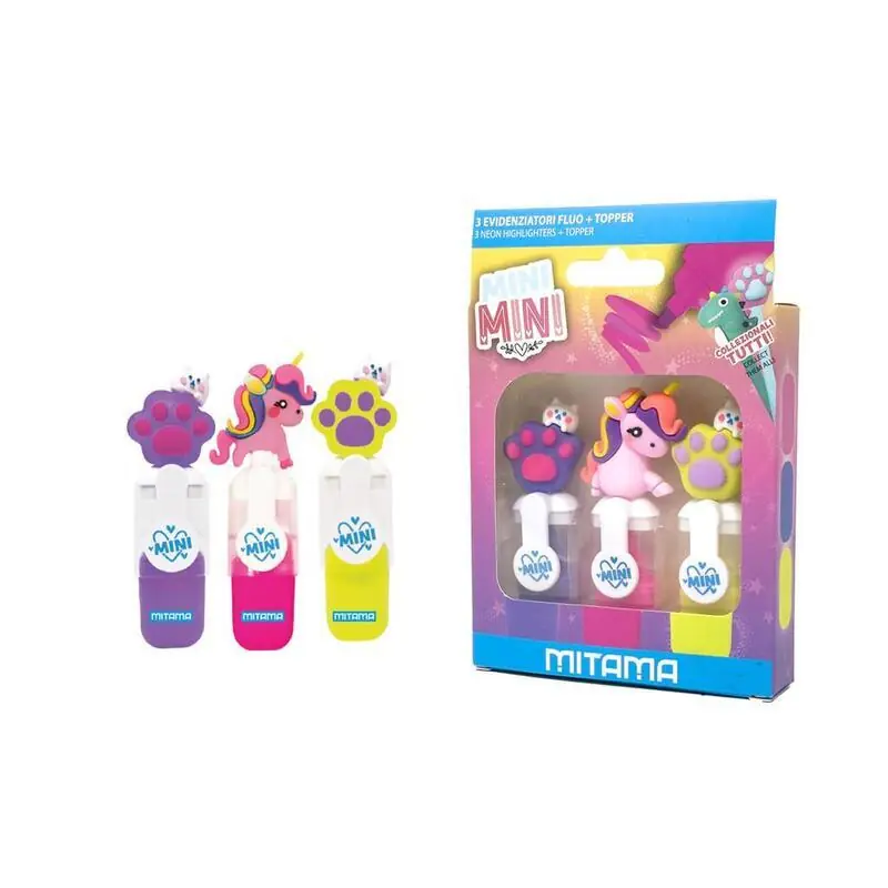 Zvýrazňovače sada "Mini Mini", neon, 3ks, MITAMA 63879 OFERTA office vše pro kancelář Nejlepší Cena