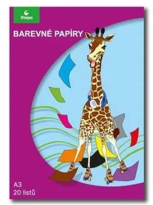 Levný Barevný papír A3/20/80g, 20listů, STEPA OFERTA office vše pro kancelář