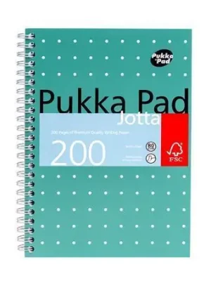 Rychlé Dodání Blok "Metallic Jotta", A5, čtverečkovaný, 100 listů, spirálová vazba, PUKKA PAD OFERTA office vše pro kancelář