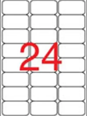 Etiketa, ILC, 64 x 33,9 mm, zaoblené rohy, 2400 ks/bal., APLI 02409 OFERTA office vše pro kancelář Expresní Doručení